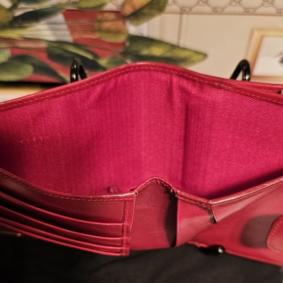 Vintage Fendi Leopard Print Canvas/Leather Kisslock Bifold Wallet & Dust Bag - Picture 7 of 16